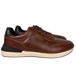 GUESS Men's Obvio Lace Up Fashion Jogger Brown Sneakers Size 13